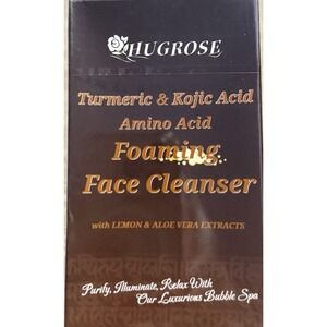 Turmeric & Kojic Acid Facial Cleanser with Brush Foaming Face‎ Wash for All Skin